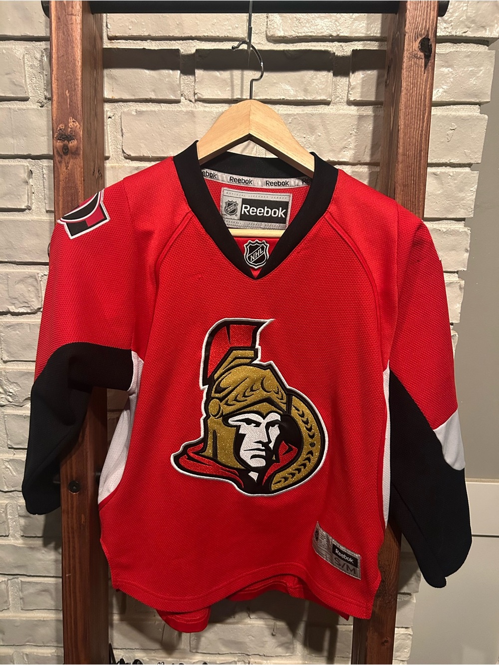 Ottawa Senators Reebok Premier Home Youth Hockey Jersey Size S/M